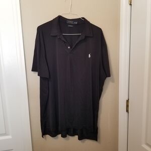 Polo Ralph Lauren Performance XXL-TTG Black Polo With White Pony RN41381